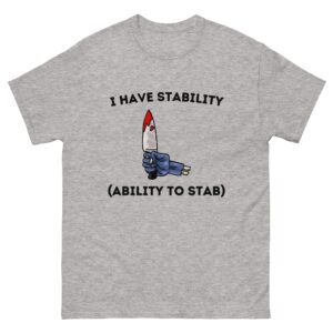 I have stability.